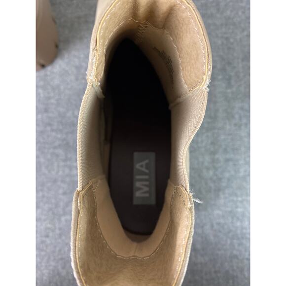 MIA Ivy Lug Sole Chelsea BOOT Women’s 9.5 Black Platform Ankle Boots - Picture 6 of 6